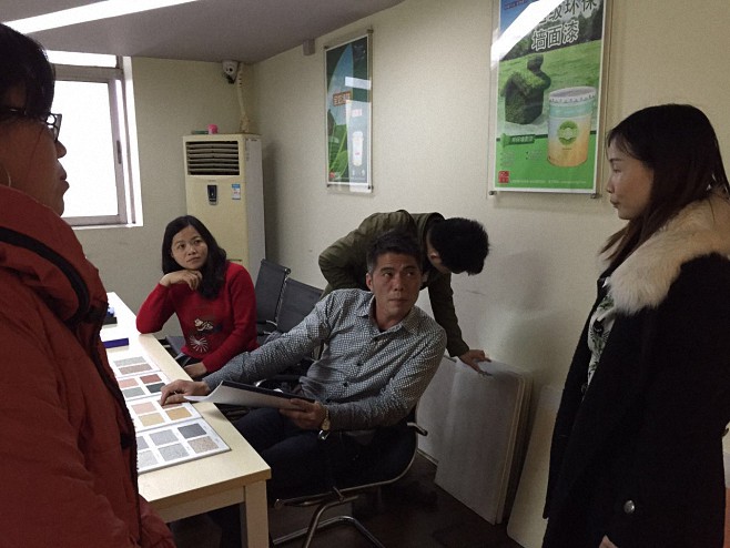 陽(yáng)光客戶到訪友情漆